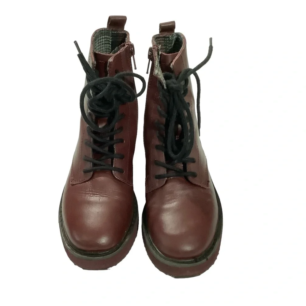 Zara Kids Combat Moto Lace Up Boots